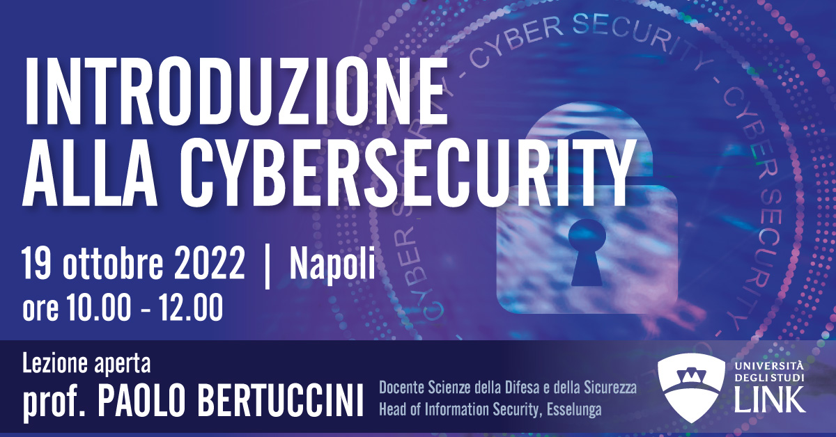 Lezione aperta: Introduzione alla Cybersecurity