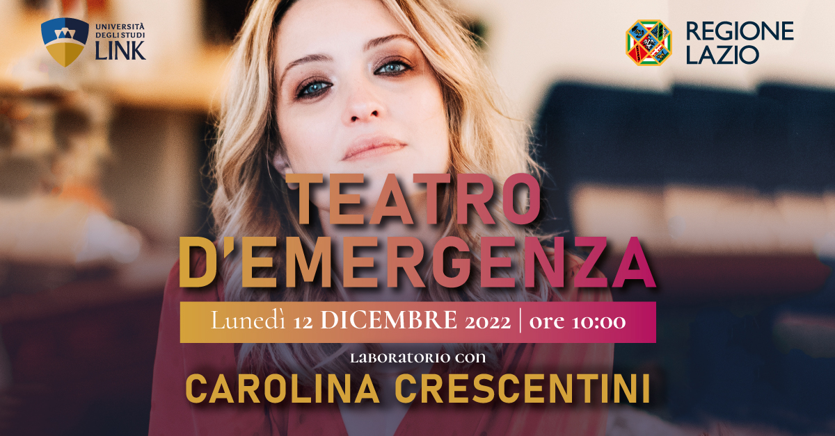 Teatro d'emergenza - Laboratorio con Carolina Crescentini