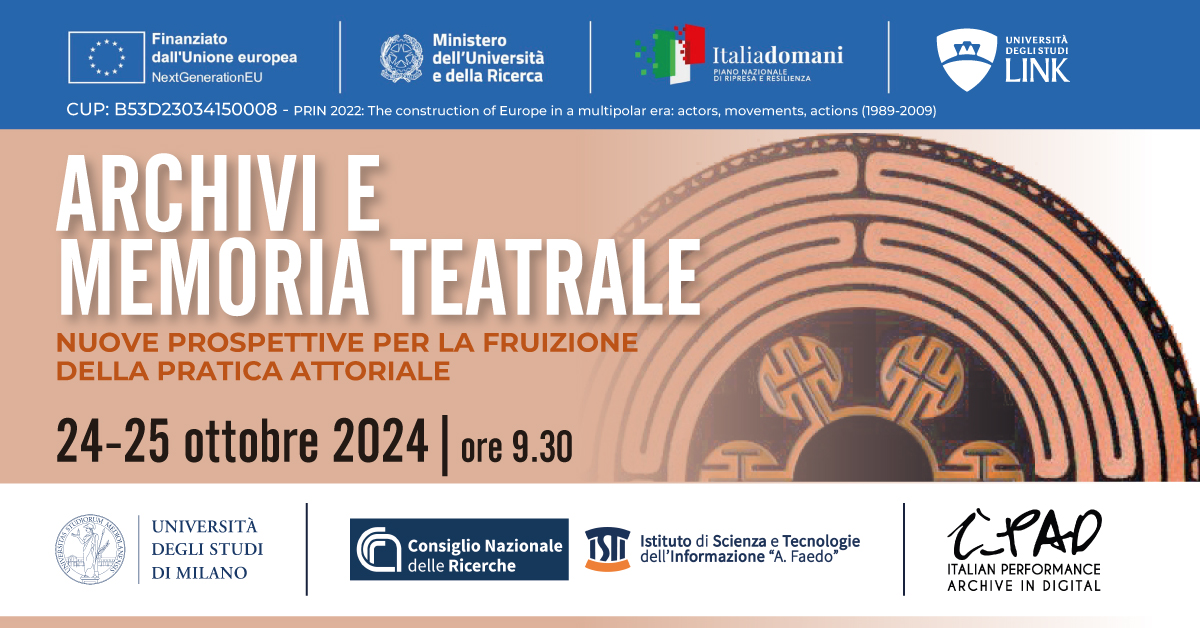 Archivi e memoria teatrale