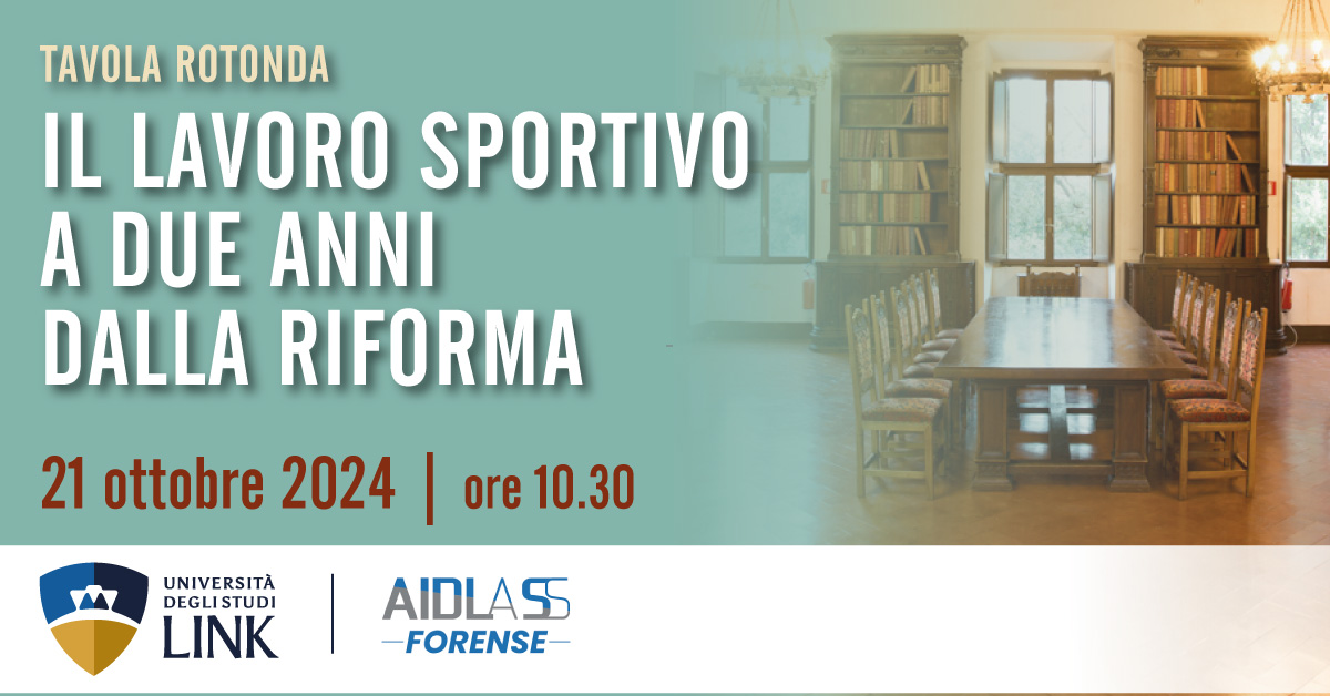 Tavola rotonda: Il lavoro sportivo a due anni dalla riforma