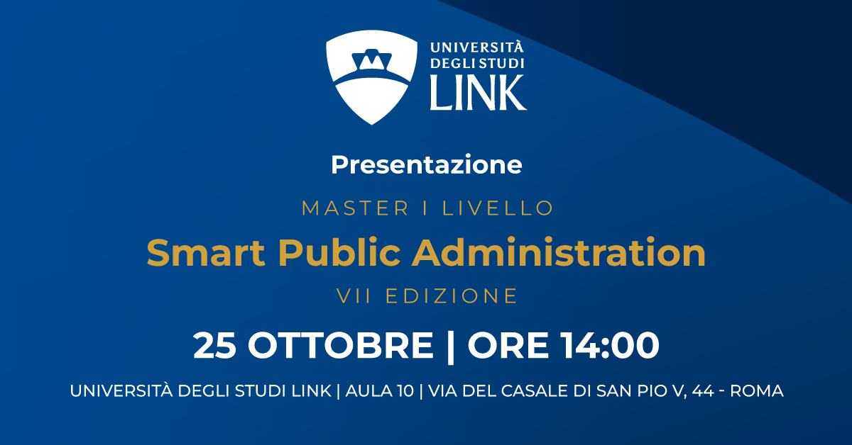 Presentazione Master Smart Public Administration