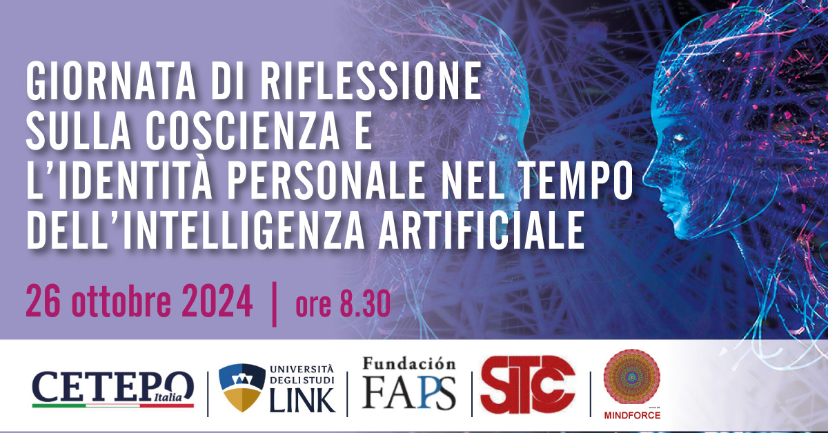 Giornata di riflessione sulla coscienza e l’identità personale nel tempo dell’intelligenza artificiale