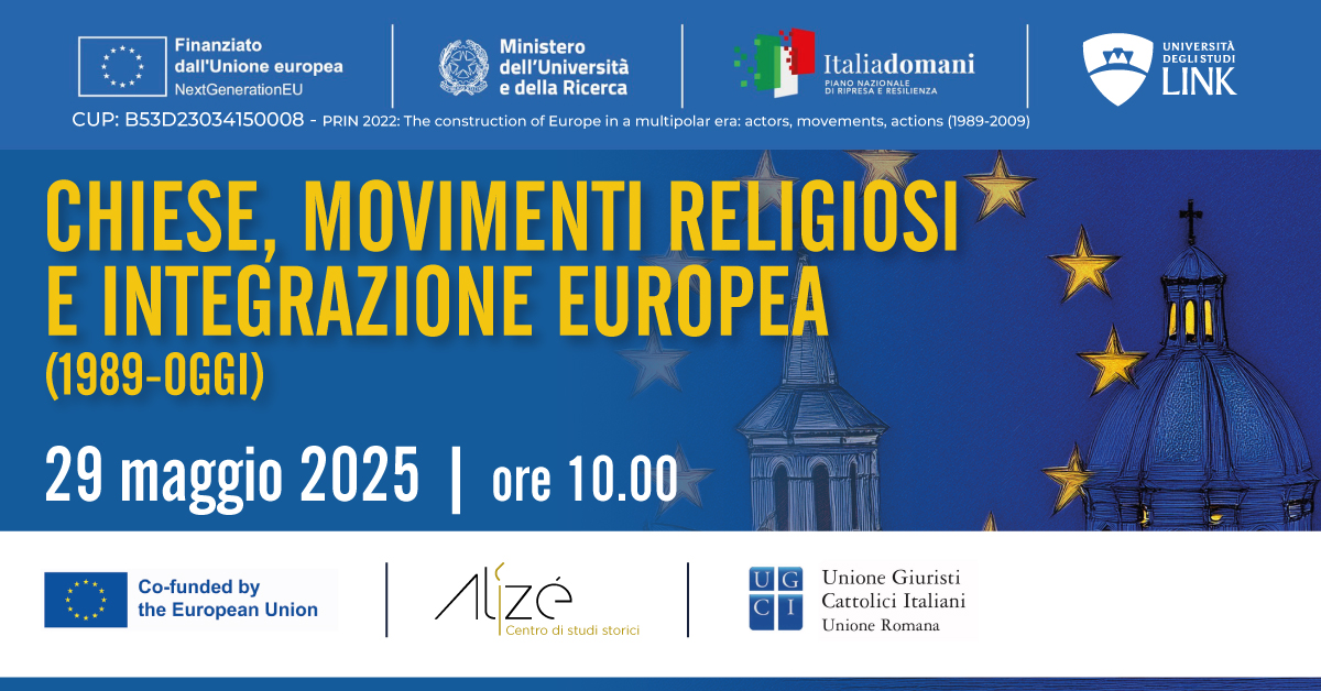 Chiese, movimenti religiosi e integrazione europea (1989-oggi)