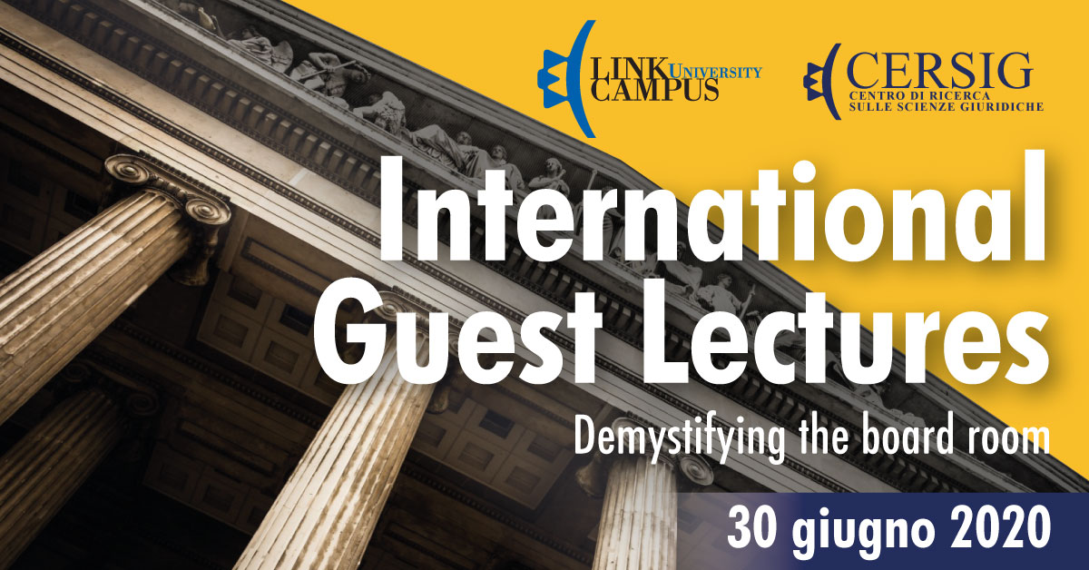 International Guest Lectures: Penny Herscher. Demystifying the board room