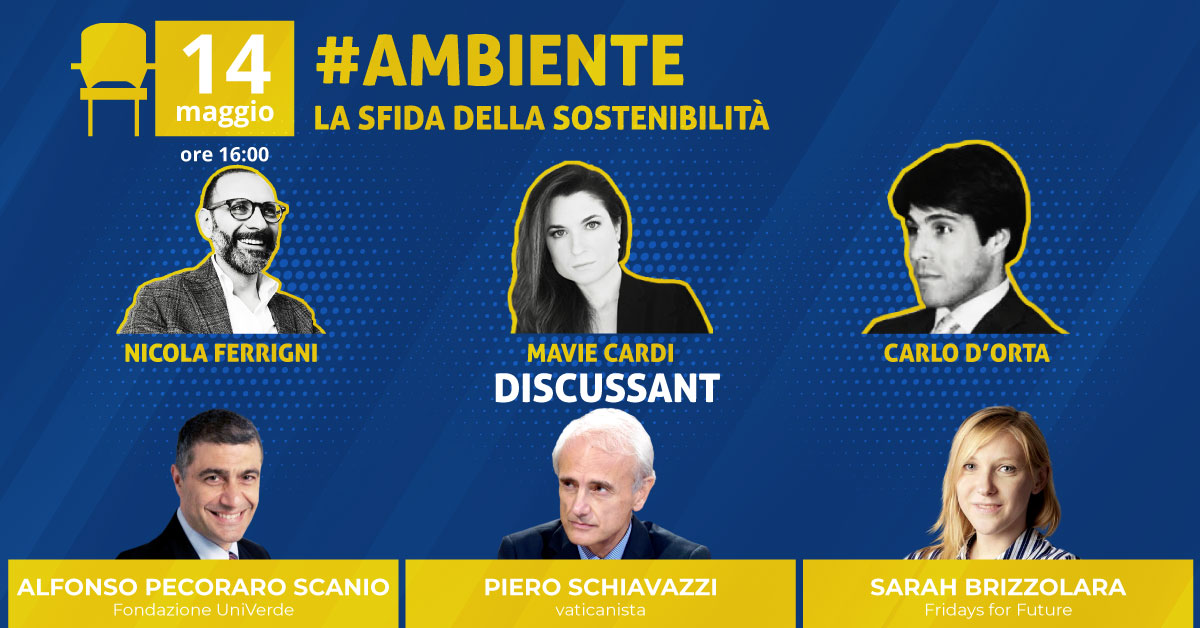 #AMBIENTE. Il 14 maggio il digital talk sulla sostenibilità