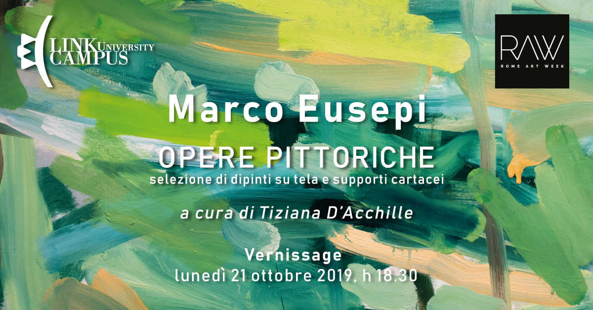 Marco Eusepi – OPERE PITTORICHE, selezione di dipinti su tela e su supporti cartacei