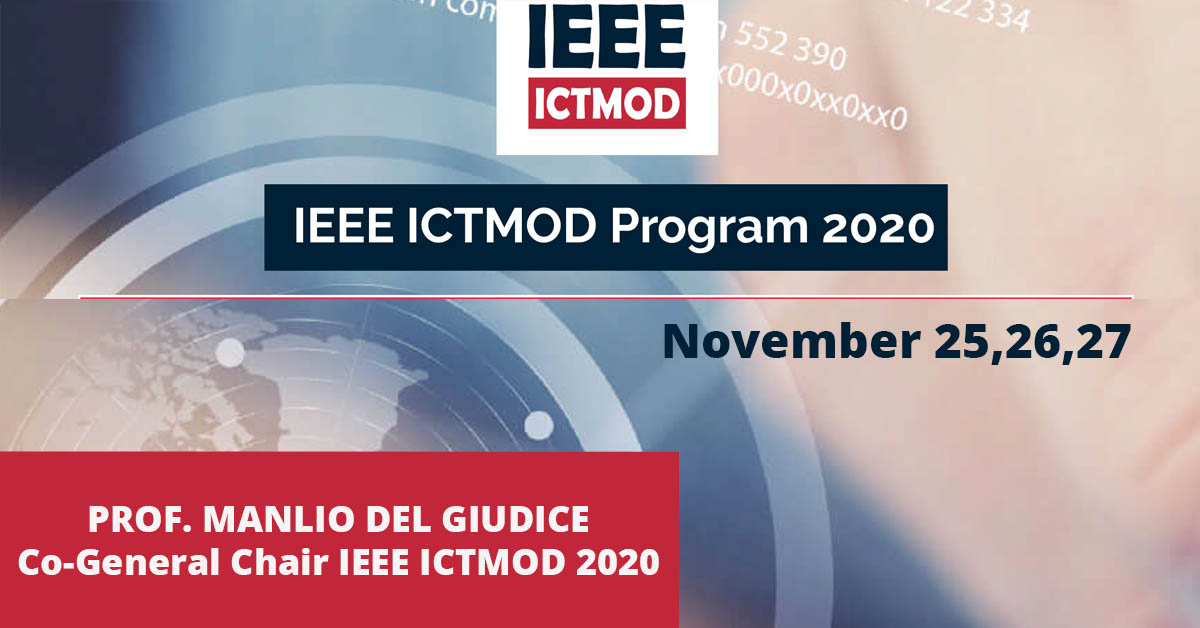 IEEE ICTMOD 2020. Prof. Manlio del Giudice, Co-General Chair