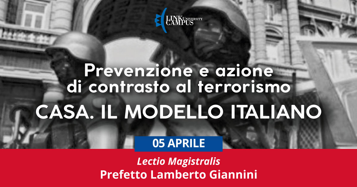 Venerdì 5 aprile 2019 si terrà la Lectio Magistralis del Prefetto Lamberto Giannini
