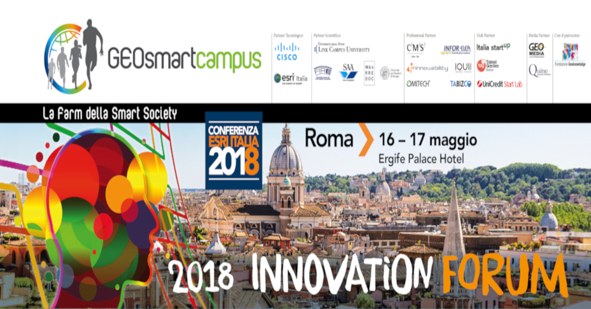Il GEOsmartcampus Innovation Forum  il 16 e 17 Maggio a Roma